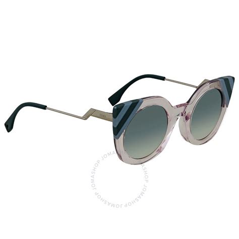 ff 0240 fendi|Fendi Waves Light Green Gradient Cat Eye Ladies Sunglasses .